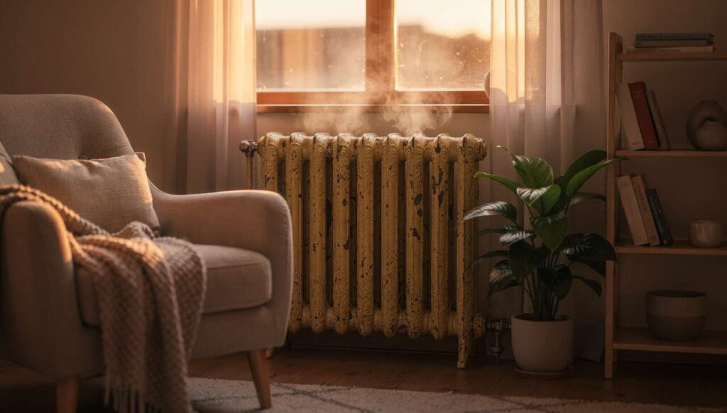 Vergilbter Heizkörper? Vergessen Sie Streichen – dieser Trick ist viel einfacher